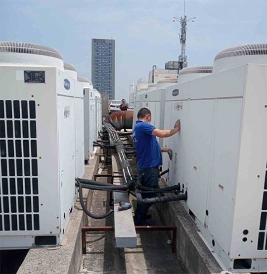 永定中央空调制热和不制冷系统维修方法